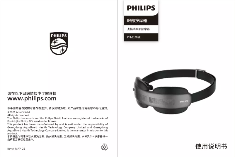 Page n°1 - Manuel utilisateur Philips PPM5202E