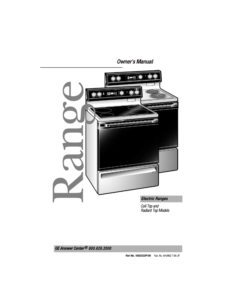 Page 1 de la notice Guide d'installation Hotpoint RB797BBBB