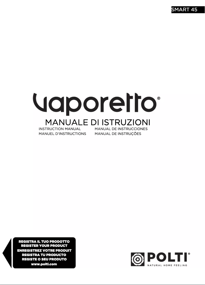 Page n°1 - Manuel utilisateur Polti Vaporetto Smart 45