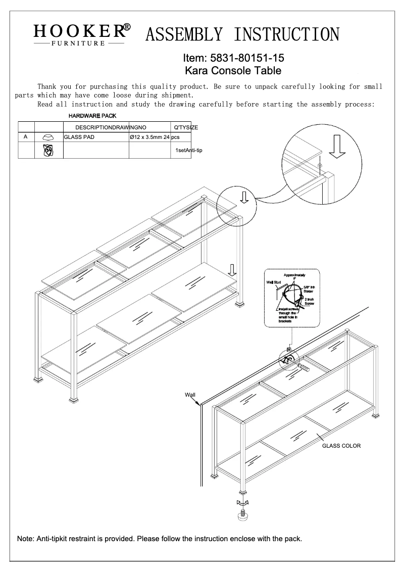 Image de la première page du manuel de l'appareil 5831-80151-15