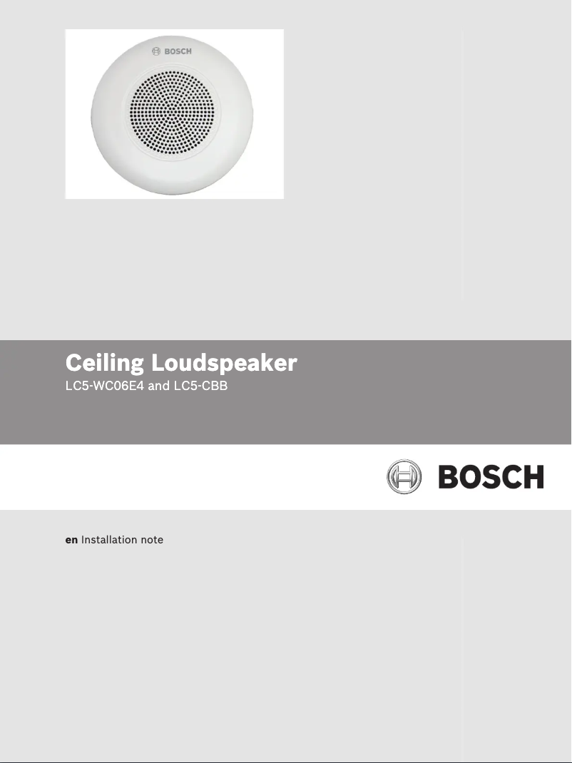 Image de la première page du manuel de l'appareil LC5-WC06E4