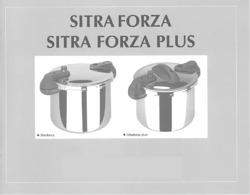 Page 1 de la notice Manuel utilisateur Sitra Forza Plus