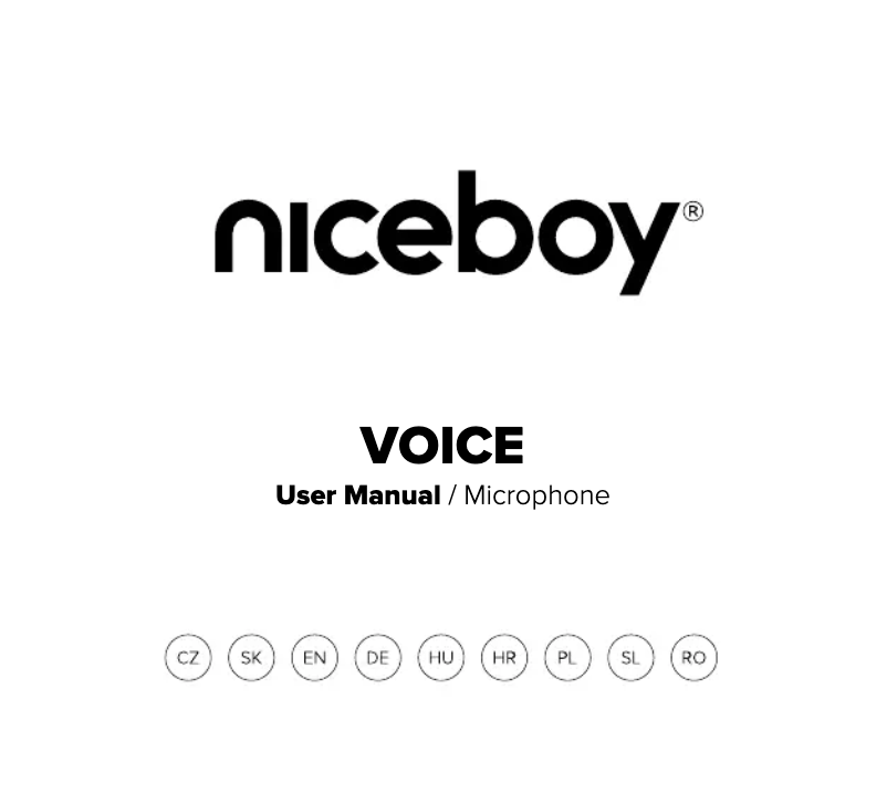 Page n°1 - Manuel utilisateur Niceboy VOICE