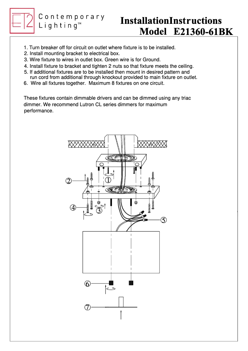 Page n°1 - Manuel utilisateur ET2 E21360-61BK