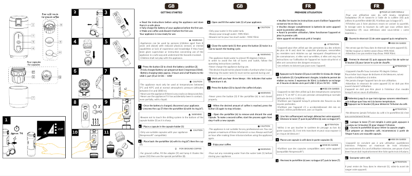 Image de la première page du manuel de l'appareil e-presso Plus