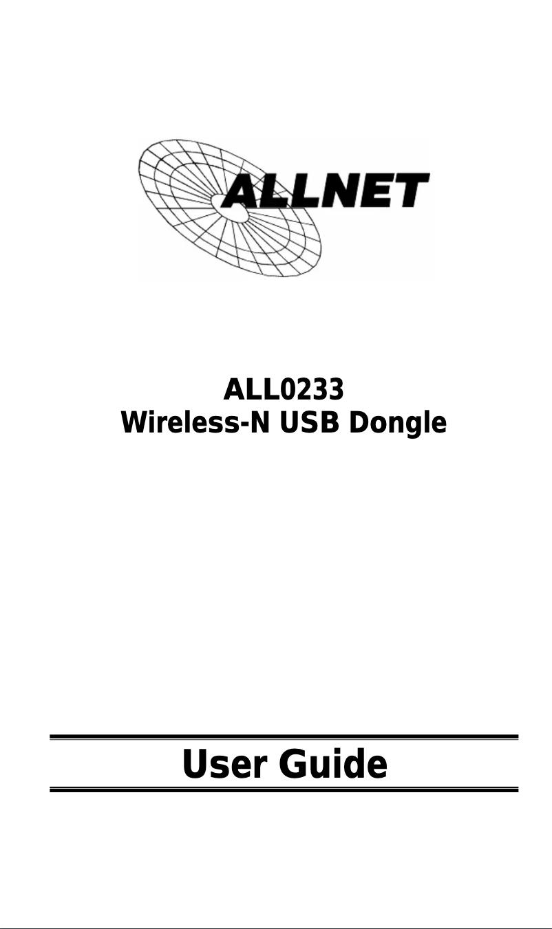 Page n°1 - Manuel utilisateur Allnet ALL0233EXT