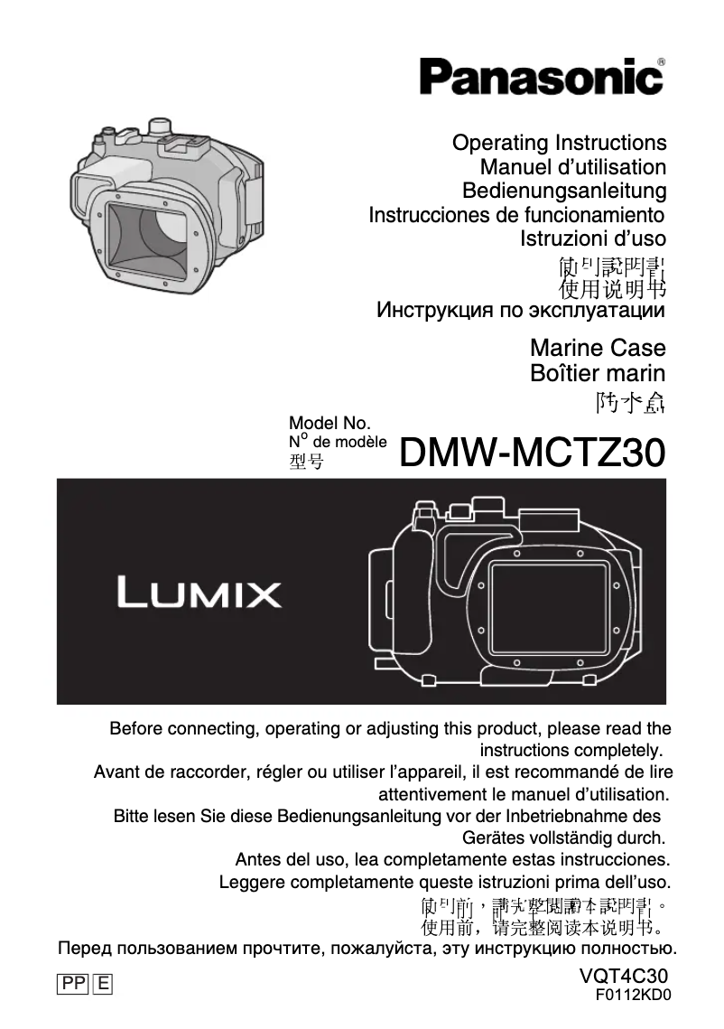 Page 1 de la notice Manuel utilisateur Panasonic Lumix DMW-MCTZ30