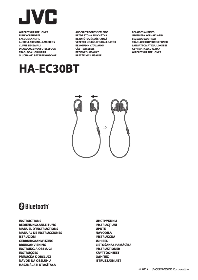 Image de la première page du manuel de l'appareil HA-EC30BT