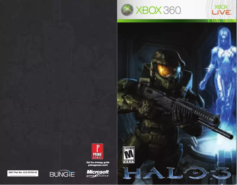 Image de la première page du manuel de l'appareil Halo 3 (Xbox 360)