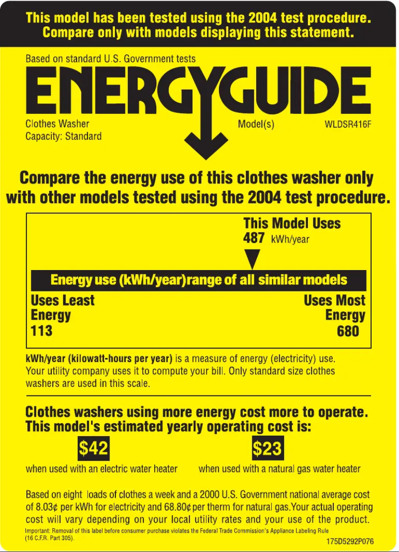 Image de la première page du manuel de l'appareil WLDSR416FWC