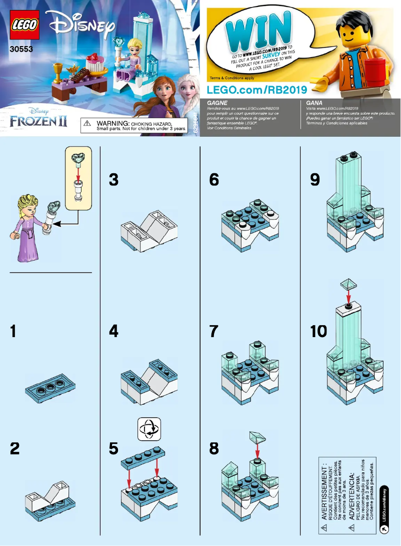 Page n°1 - Manuel utilisateur Lego Disney 30553