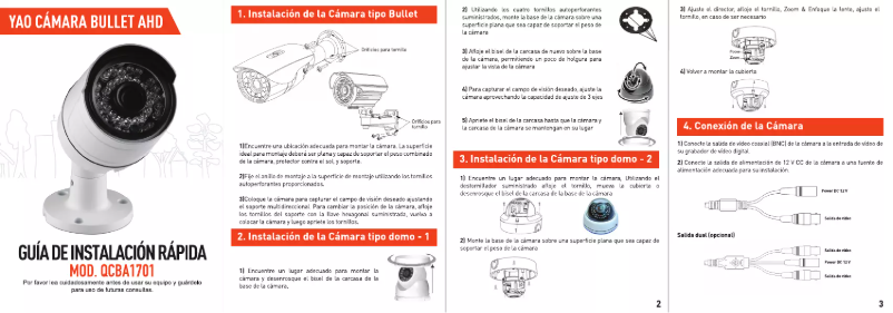 Page 1 de la notice Manuel utilisateur Qian QCBA1701