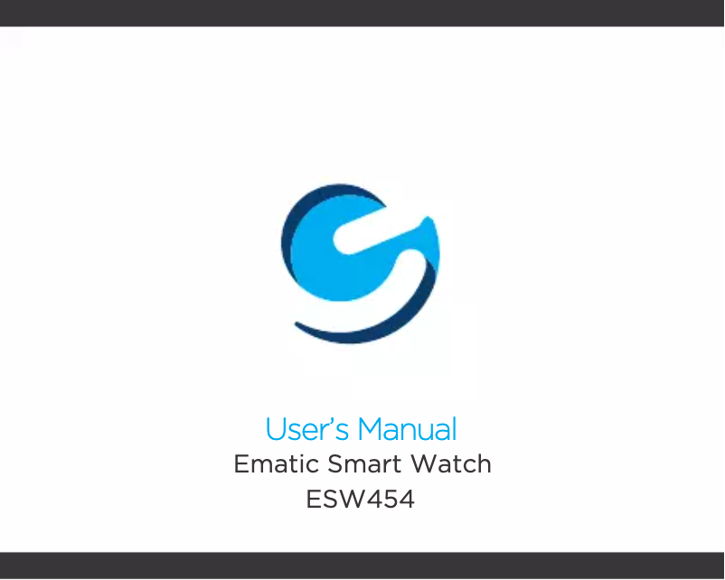Page 1 de la notice Manuel utilisateur Ematic Smart Watch ESW454