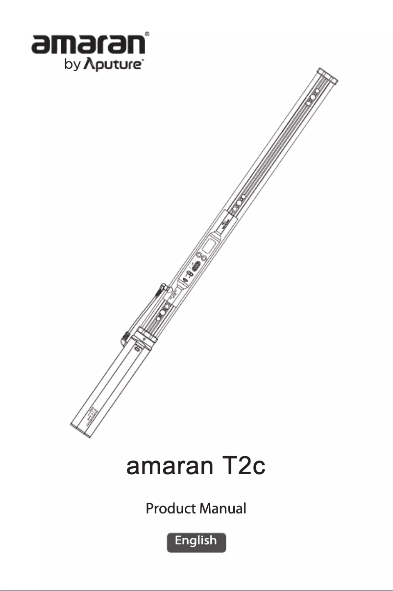 Page 1 de la notice Manuel utilisateur Amaran T2c