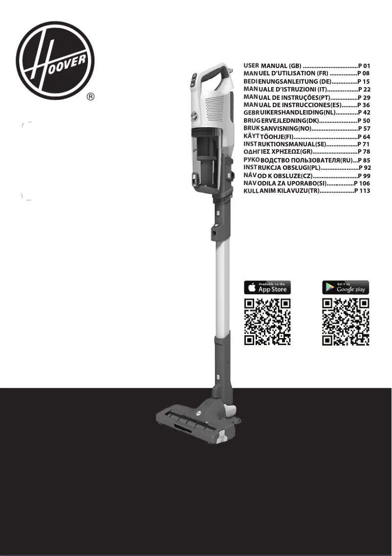 Page n°1 - Manuel utilisateur Hoover HF522LHS 011