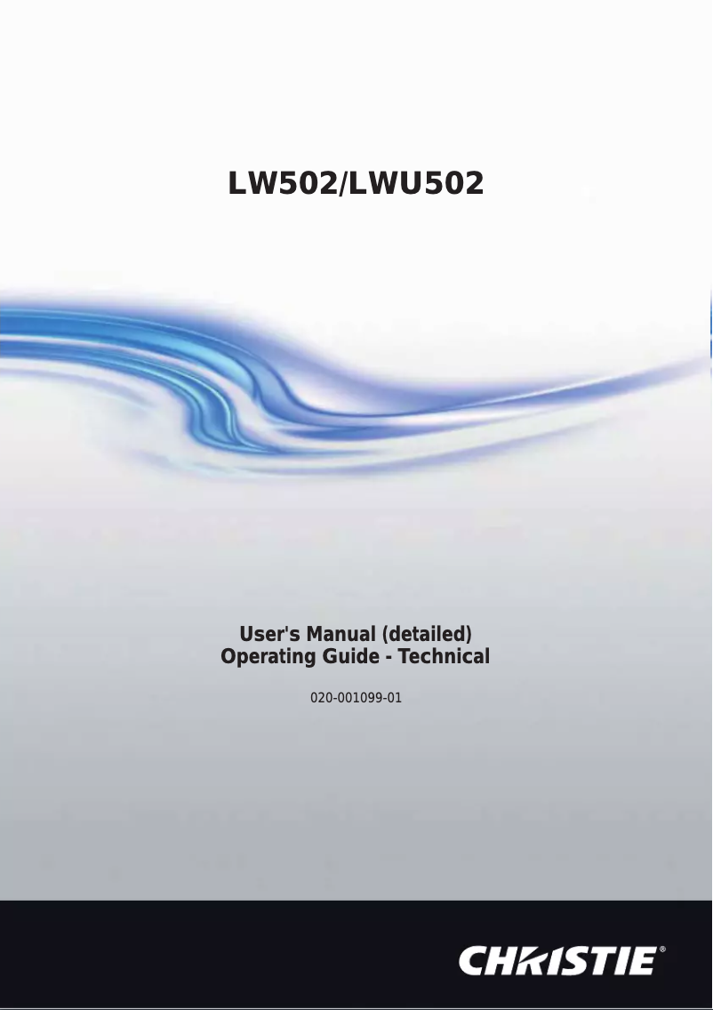 Image de la première page du manuel de l'appareil LW502
