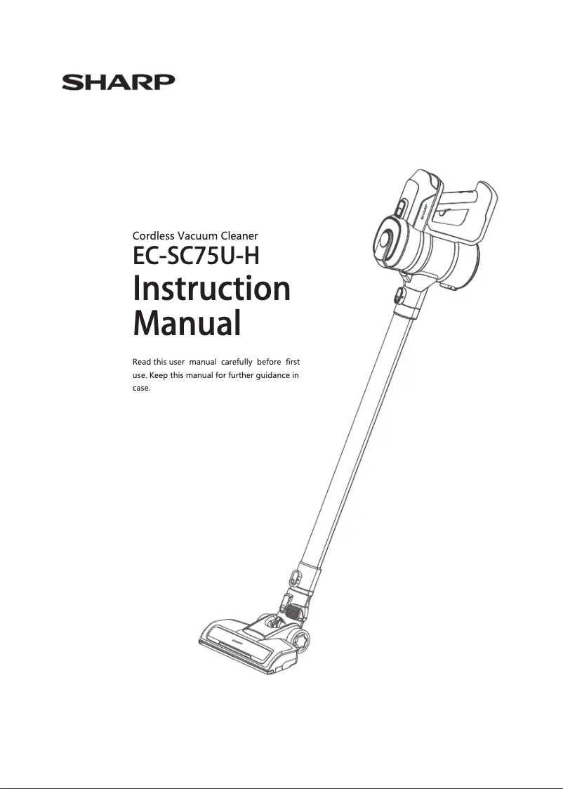 Page n°1 - Manuel utilisateur Sharp EC-SC75U-H