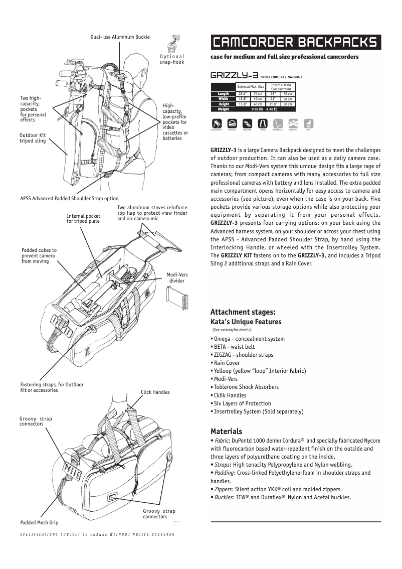 Page n°1 - Manuel utilisateur Kata Grizzly-3