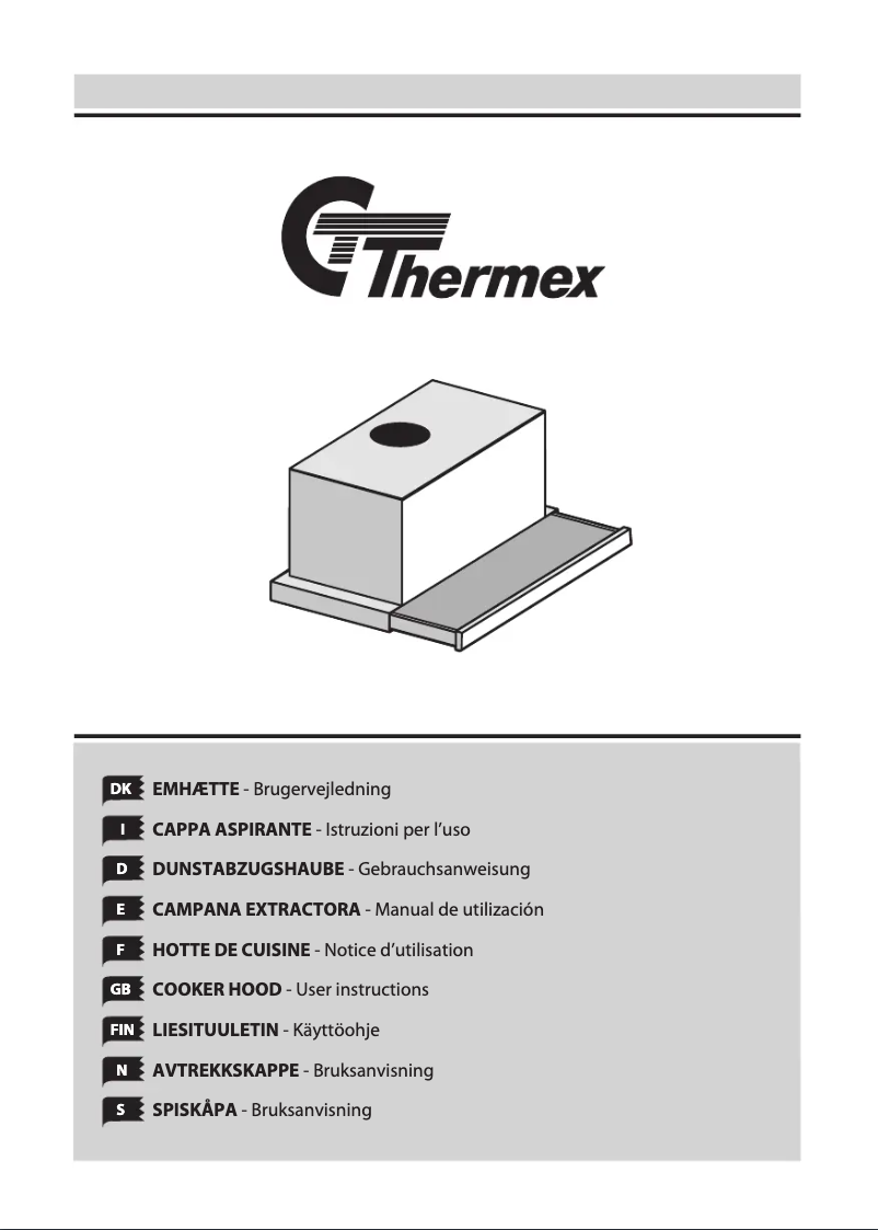 Page n°1 - Manuel utilisateur Thermex Colmar II