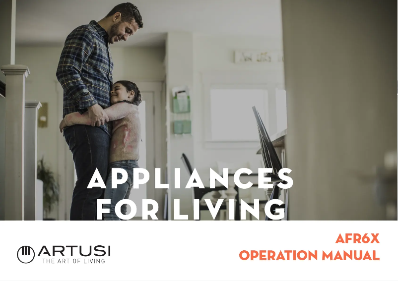 Page 1 de la notice Manuel utilisateur Artusi AFR6X
