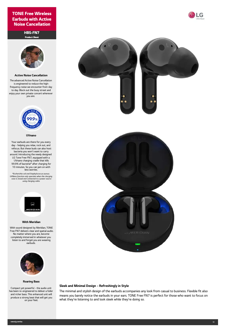 Image de la première page du manuel de l'appareil Tone Free HBS-FN7