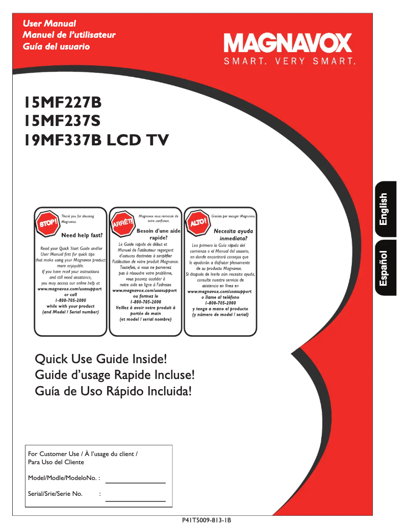 Page n°1 - Manuel utilisateur Philips 15MF227B