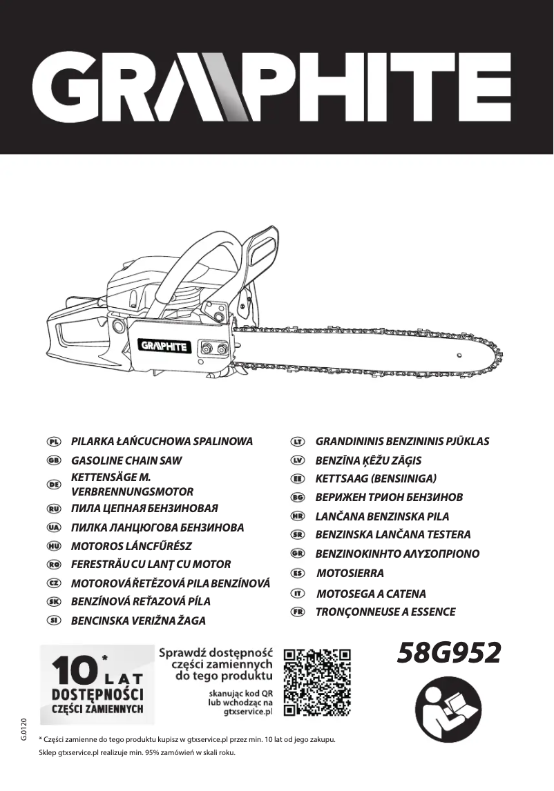 Page n°1 - Manuel utilisateur Graphite 58G952