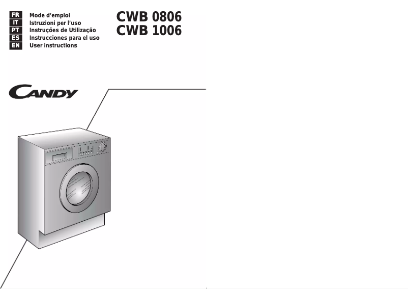 Image de la première page du manuel de l'appareil CWB 0806-01S