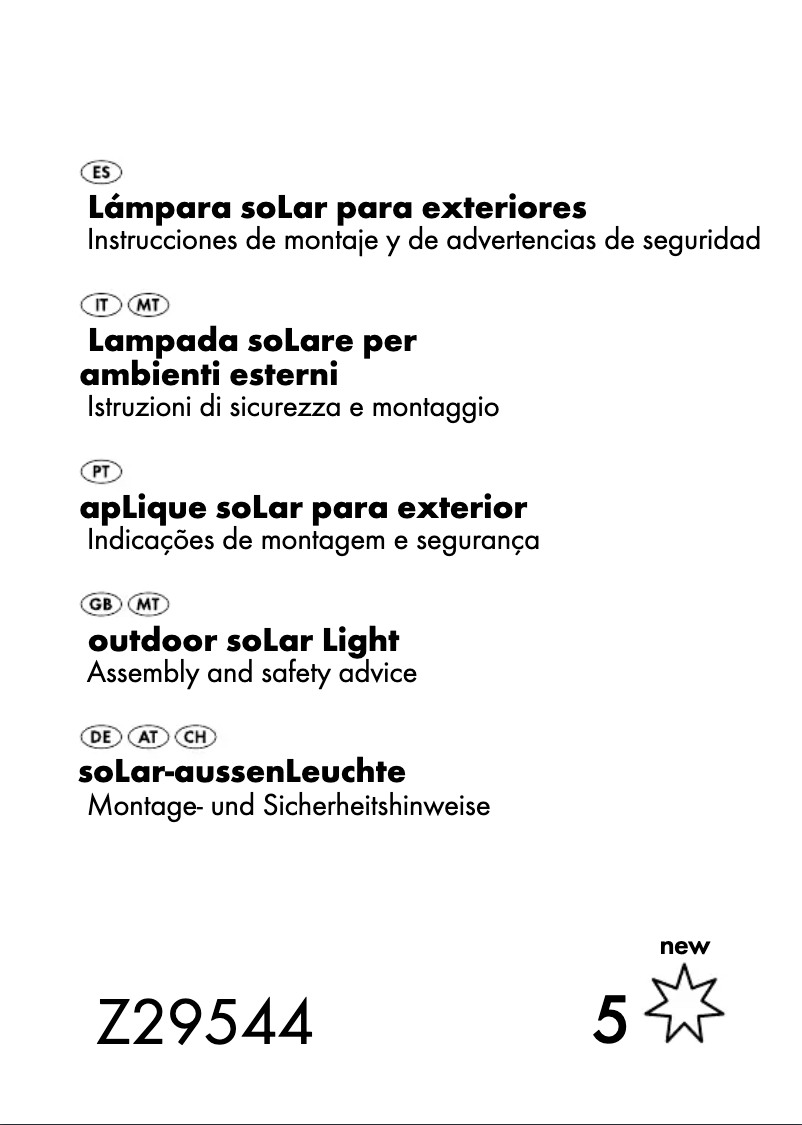 Page 1 de la notice Manuel utilisateur Florabest Z29544