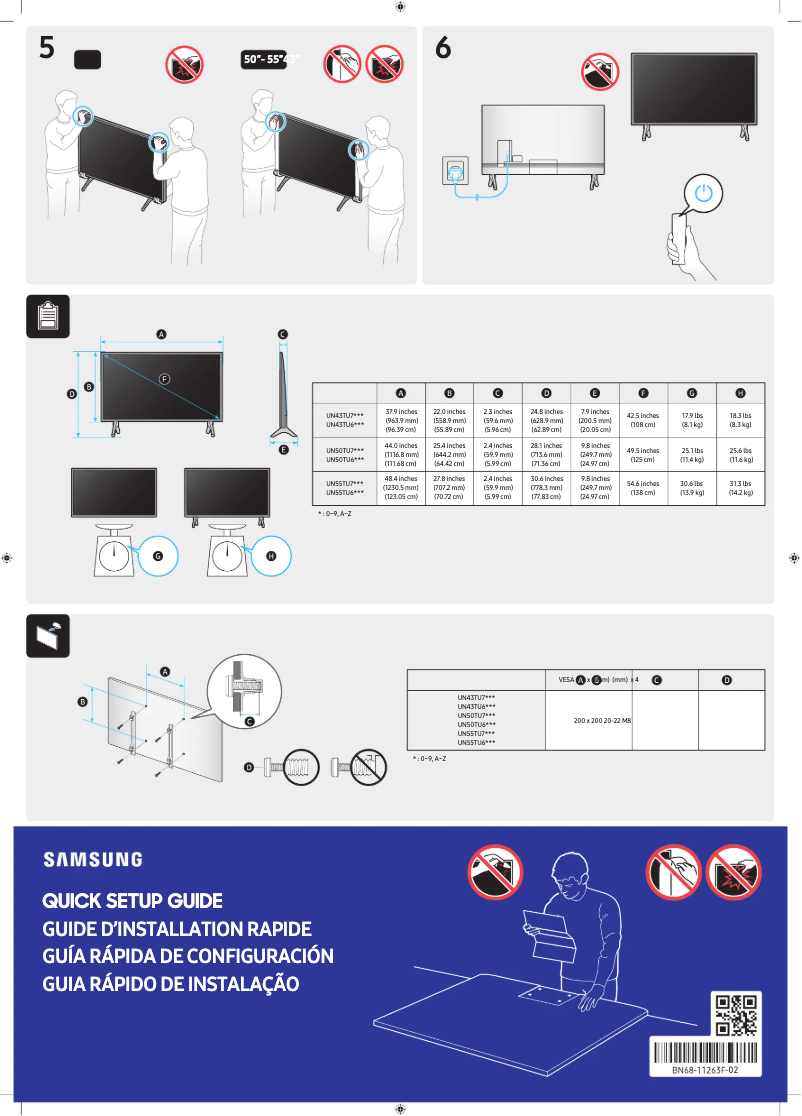 Page n°1 - Manuel utilisateur Samsung UN55TU690TF