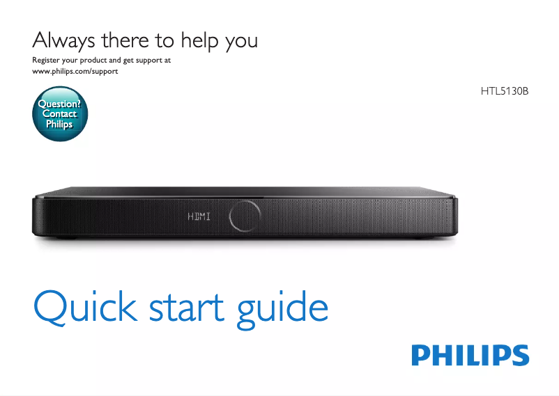 Image de la première page du manuel de l'appareil HTL5130B