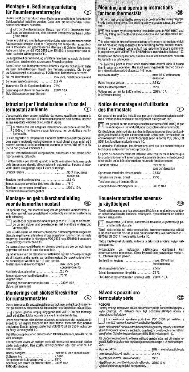 Page n°1 - Manuel utilisateur Eberle RTR-E 6202