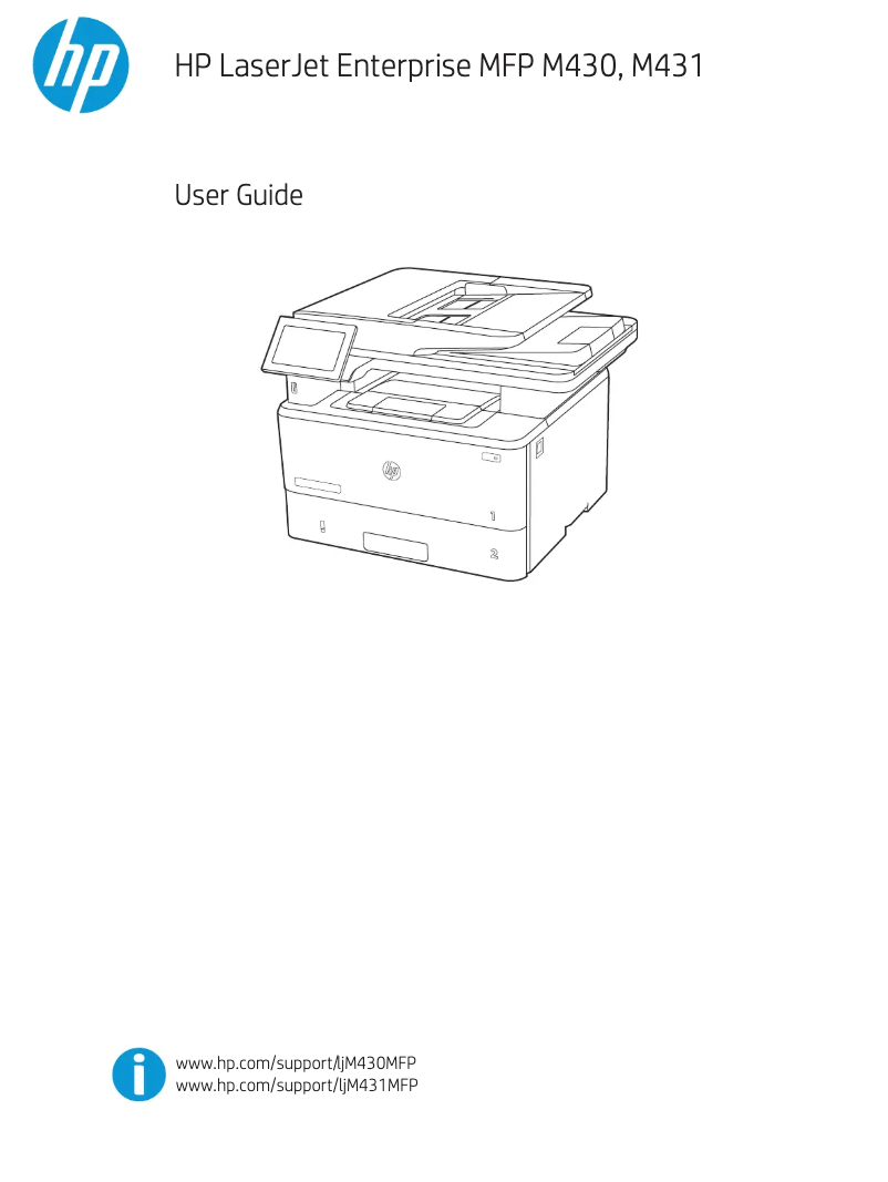 Page 1 de la notice Manuel utilisateur HP LaserJet Enterprise M430f