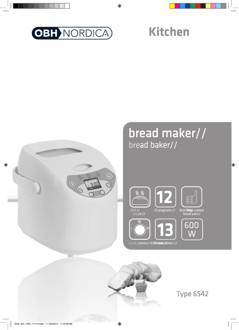 Image de la première page du manuel de l'appareil 6542