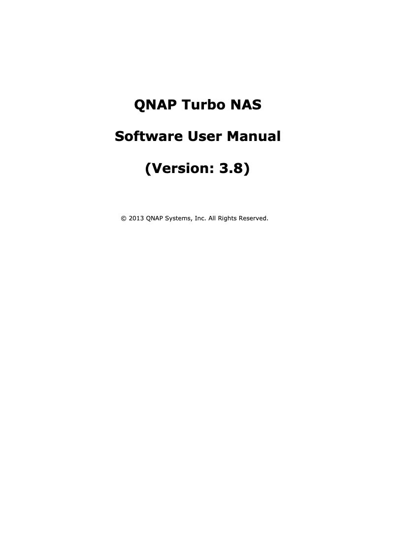 Page 1 de la notice Manuel utilisateur QNAP TS-870U-RP