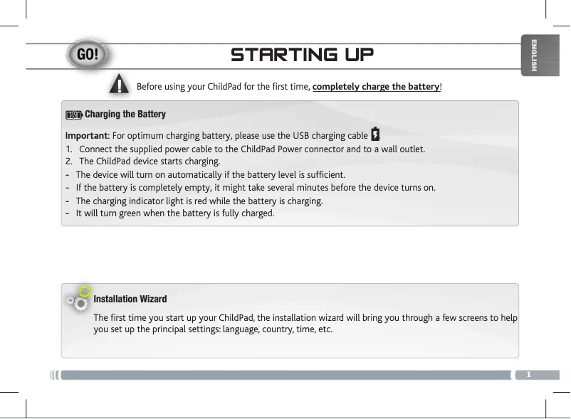 Page n°1 - Manuel utilisateur Arnova ChildPad