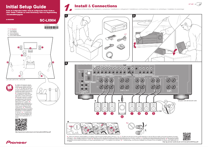 Page n°1 - Manuel utilisateur Pioneer SC-LX904