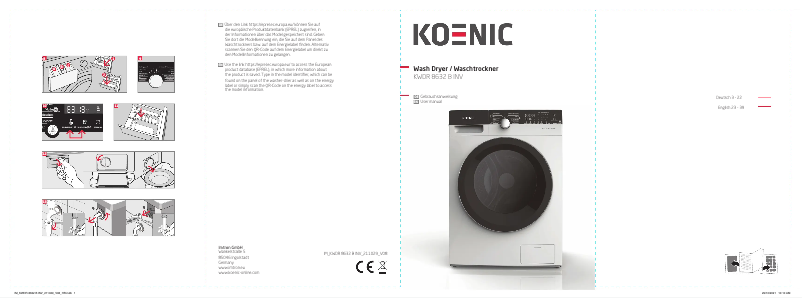 Page 1 de la notice Manuel utilisateur Koenic KWDR 8632 B INV
