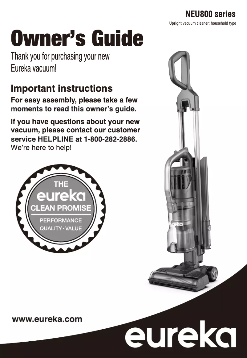 Page n°1 - Manuel utilisateur Eureka OmniVerse NEU800