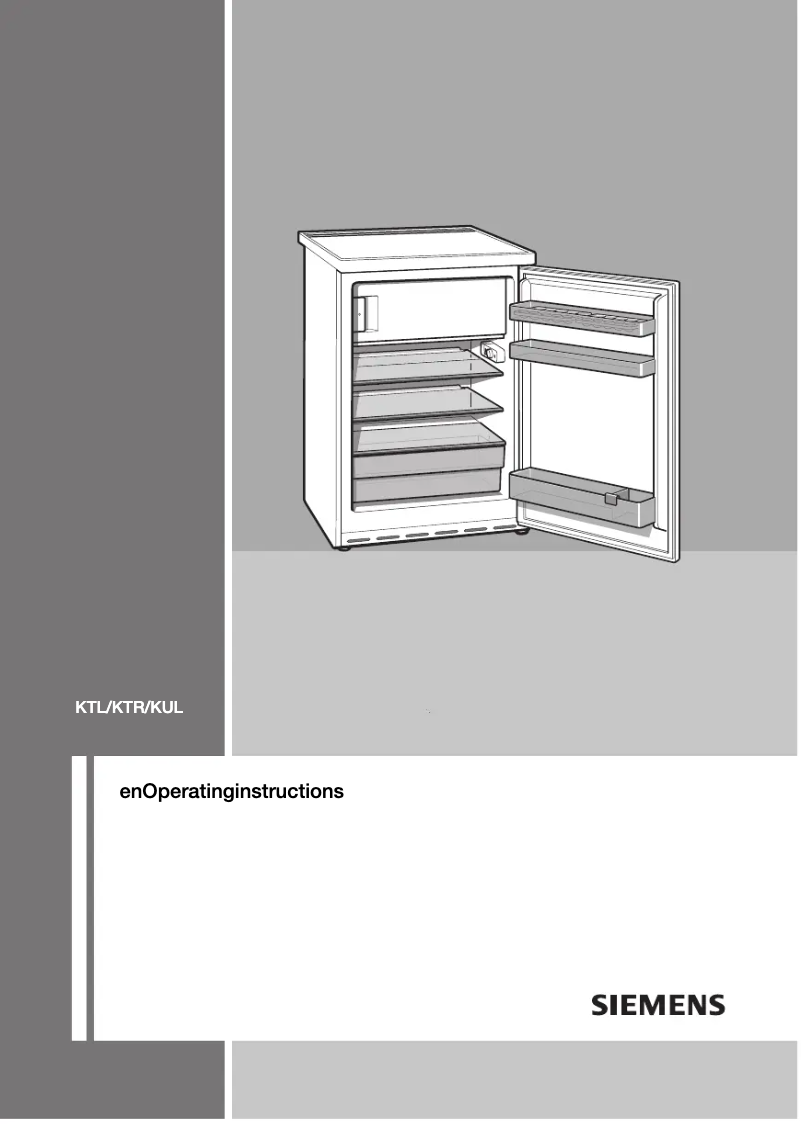 Page n°1 - Manuel utilisateur Siemens KT14LV30