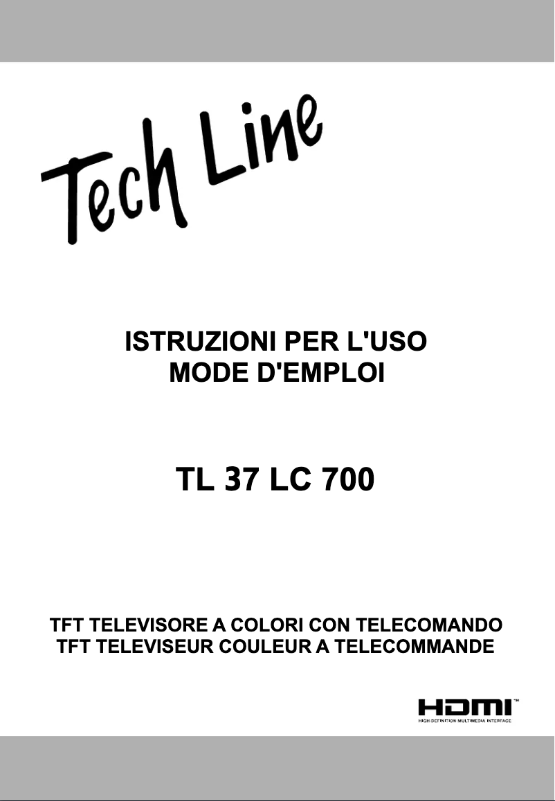 Image de la première page du manuel de l'appareil TL-37LC700