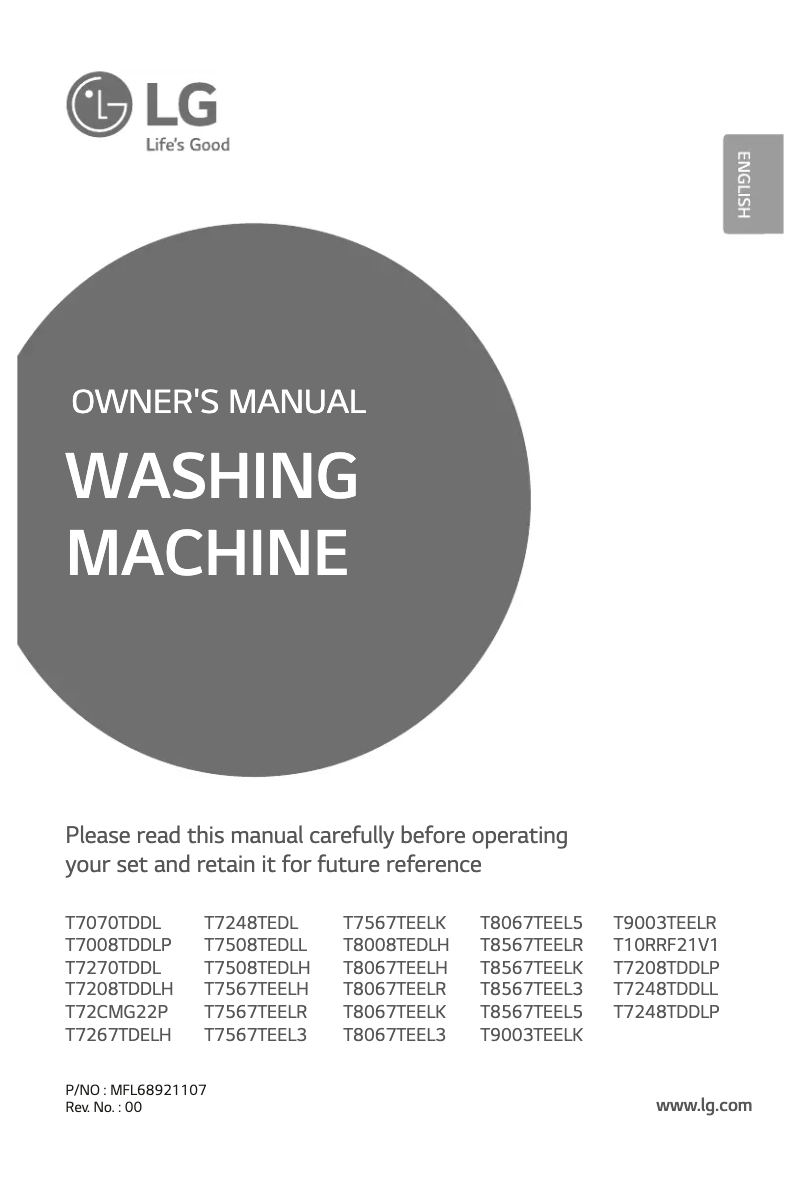 Page n°1 - Manuel utilisateur LG T7248TDDLP
