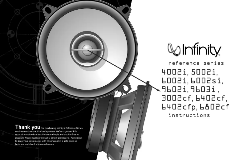 Page 1 de la notice Manuel utilisateur Infinity Reference 6802CF