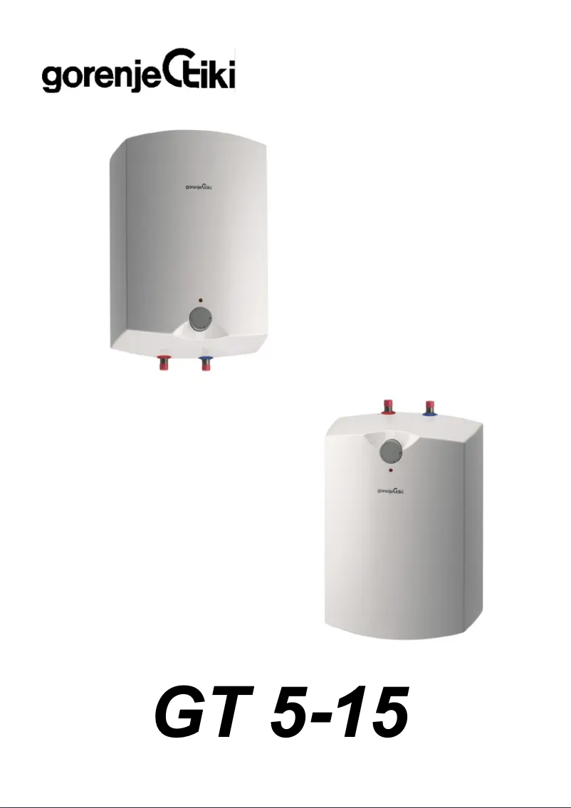 Image de la première page du manuel de l'appareil GT5U