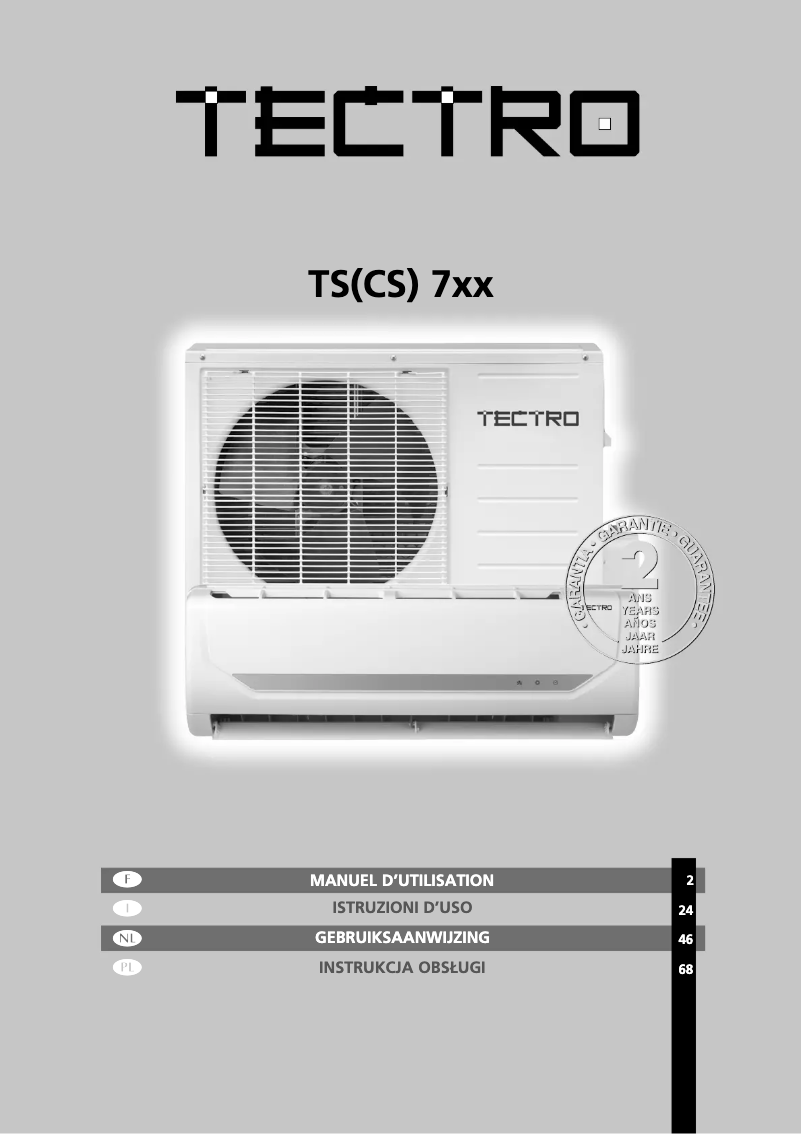 Image de la première page du manuel de l'appareil TSCS725