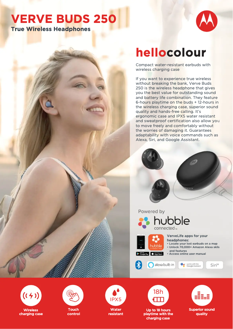 Image de la première page du manuel de l'appareil VerveBuds 250