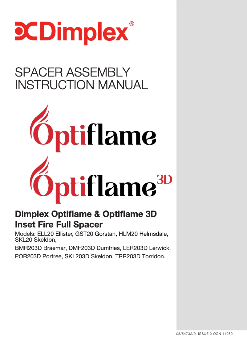 Page n°1 - Manuel utilisateur Dimplex OSP005