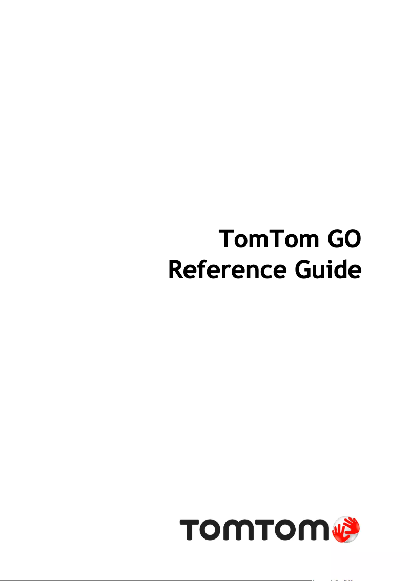 Page n°1 - Manuel utilisateur TomTom GO 6100