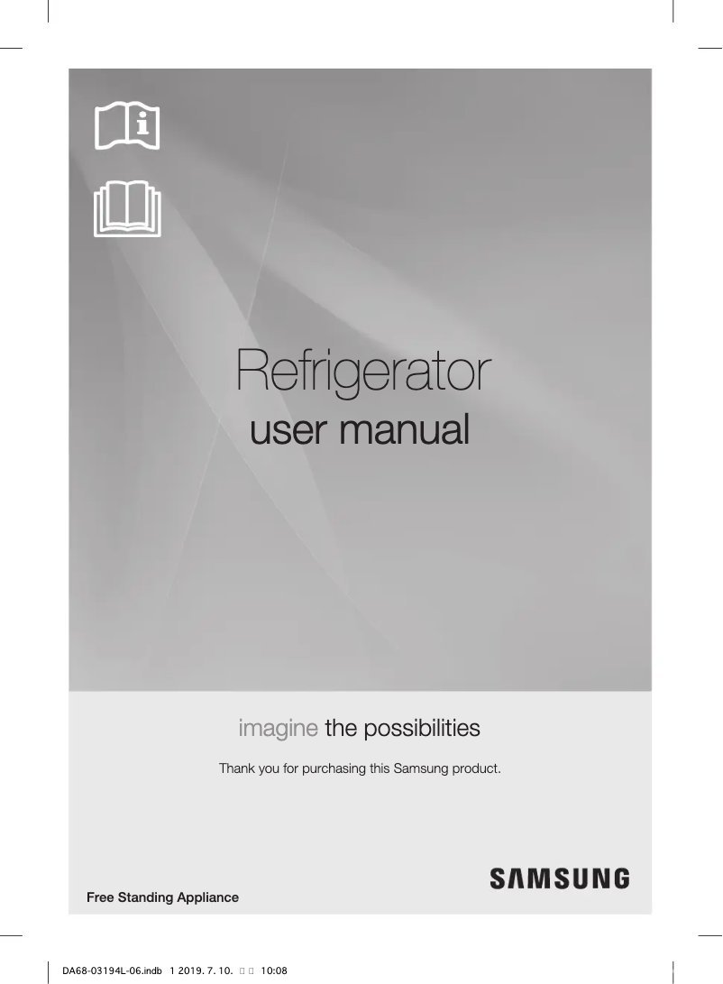 Page n°1 - Manuel utilisateur Samsung RF56J9071SR