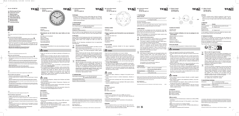 Imagen de la primera página del manual del dispositivo Outdoor 60.3067.02